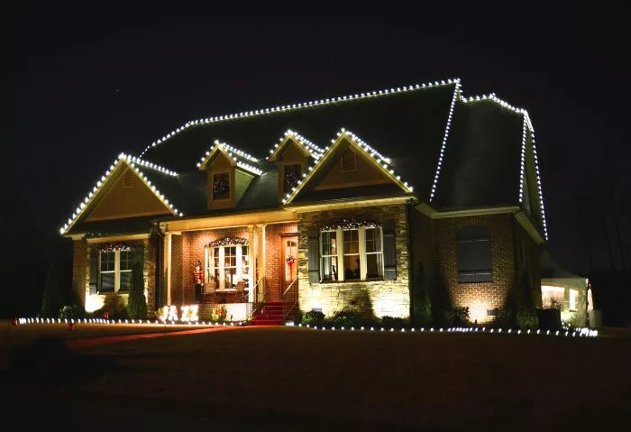 Christmas Lights Decor at Night