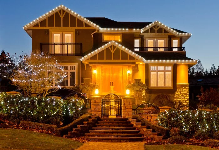 House with Christmas Lights